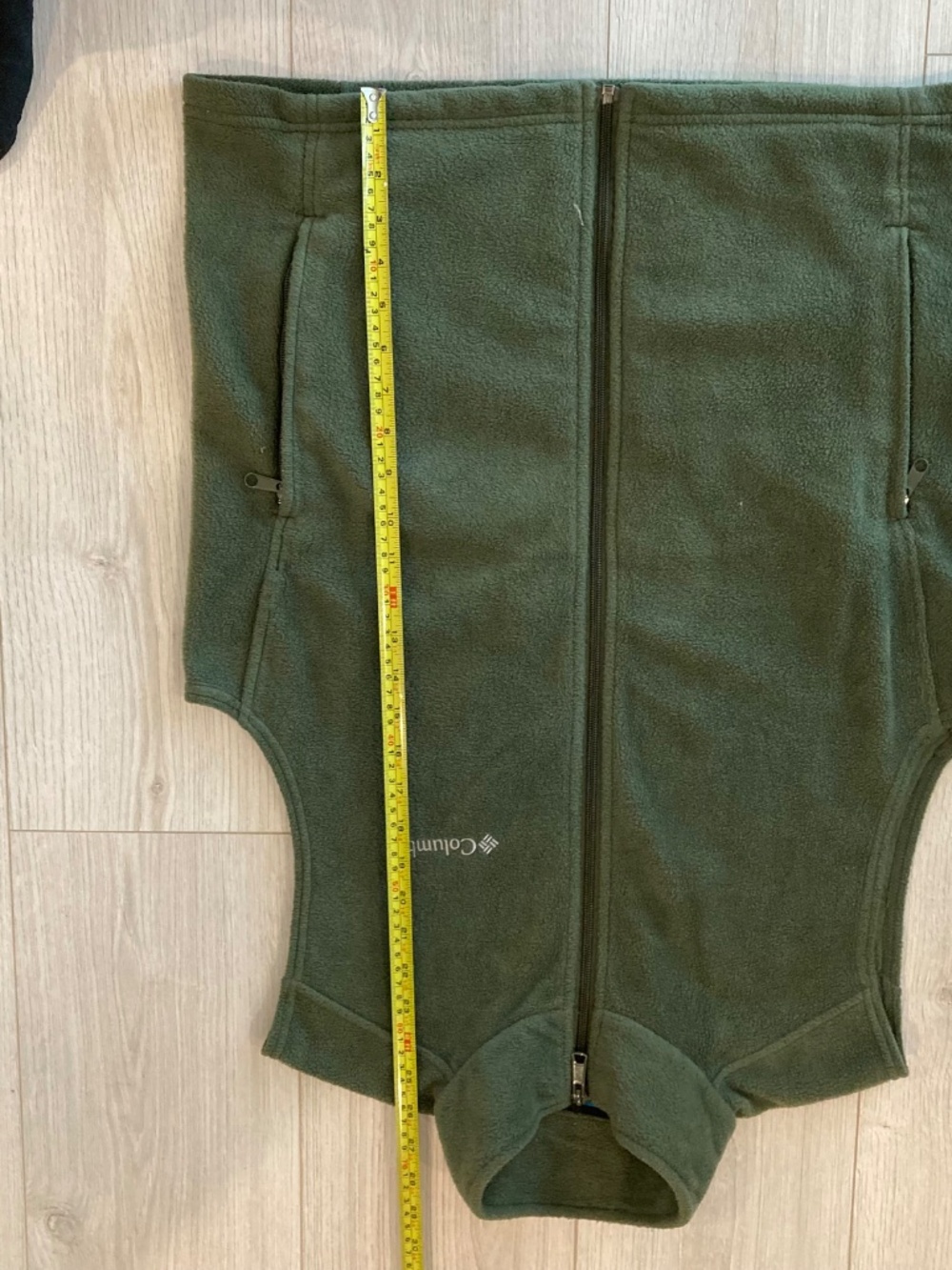 Columbia Men's Olive Green Steens Mountain Full Zip Fleece Vest Jacket Size Medi - Picture 8 of 11